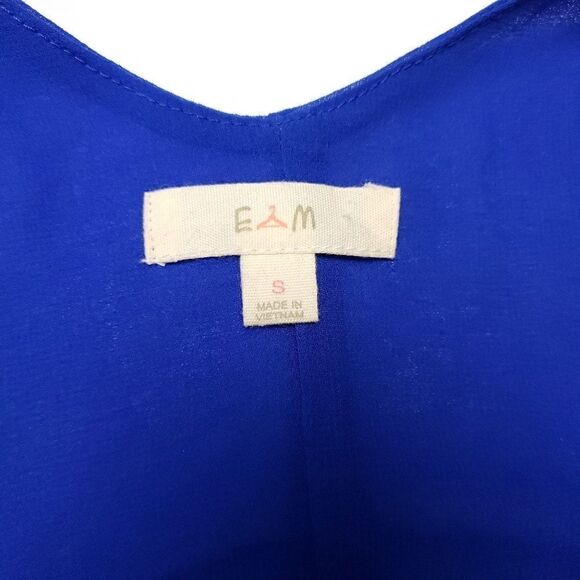 E hanger M Anthropologie blue sheer tank top Small - Picture 4 of 5